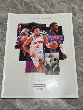 2024-2025 NBA Detroit Pistons Yearbook Cade Cunningham